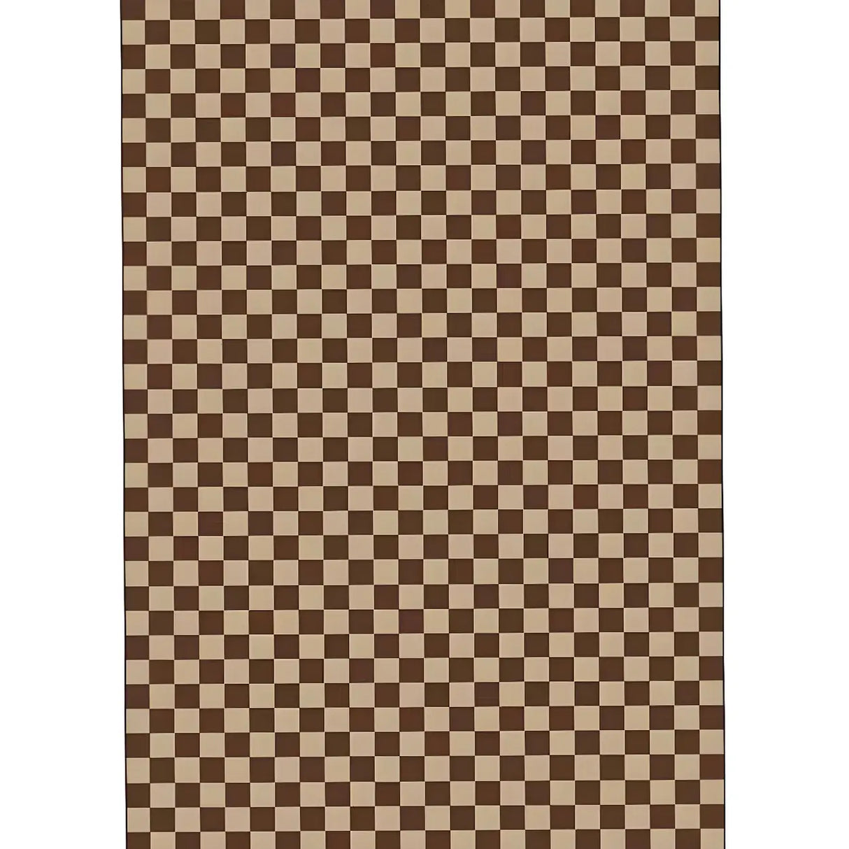 Modern Checkered Polyester Green Anti-Slip Rug Image - 4