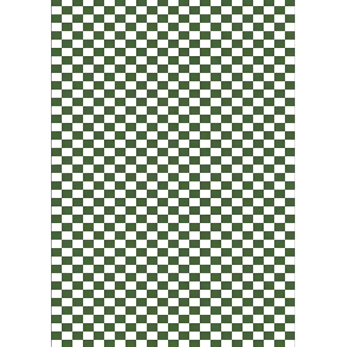 Modern Checkered Polyester Green Anti-Slip Rug Image - 6