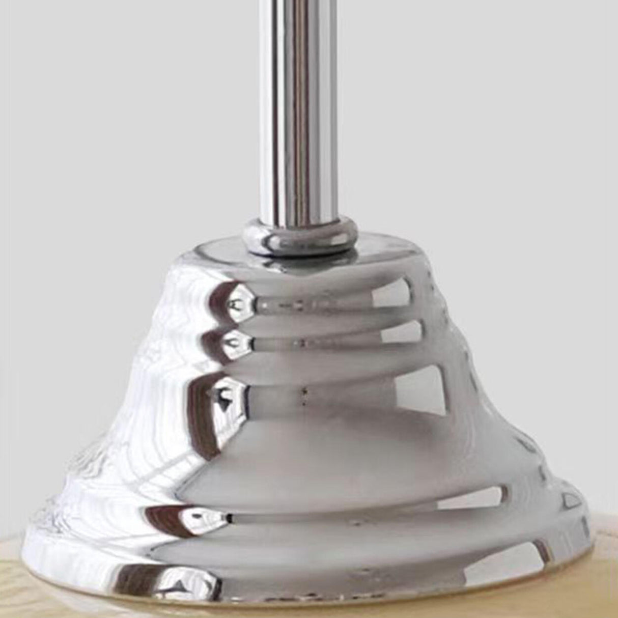 Modern Chrome Glass Metal Pendant Light Adjustable Cord Image - 8