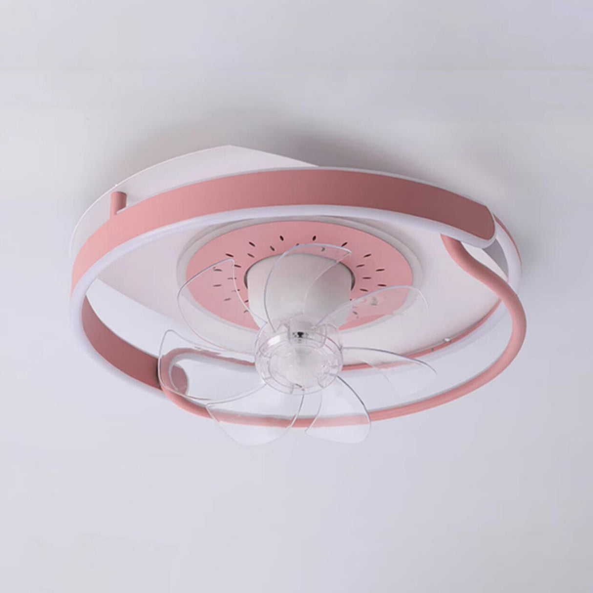 Modern Circular 7 Blades Ceiling Fan with LED Light Image - 13