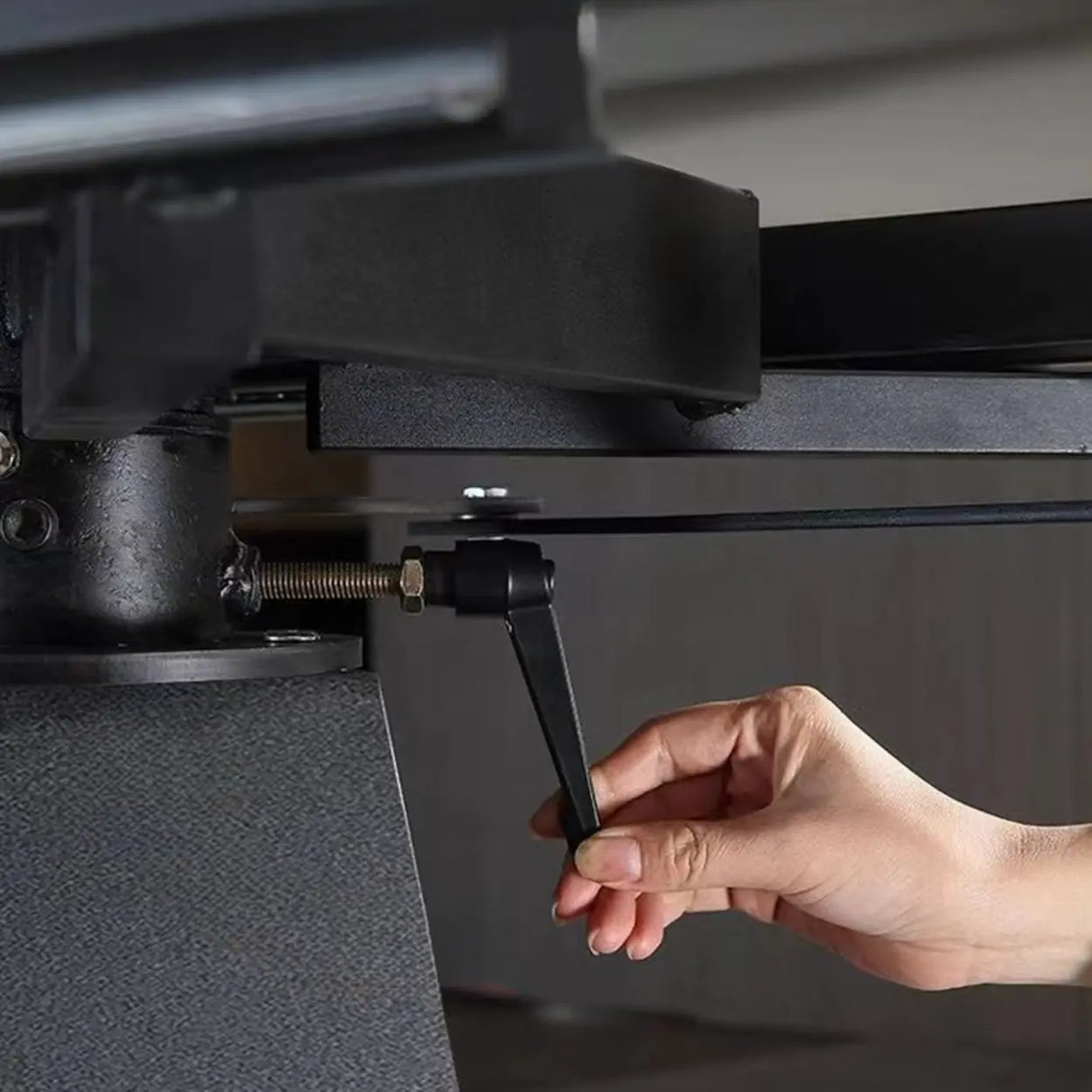 Modern Circular Grey Sintered Stone Extendable Dining Table Image - 8