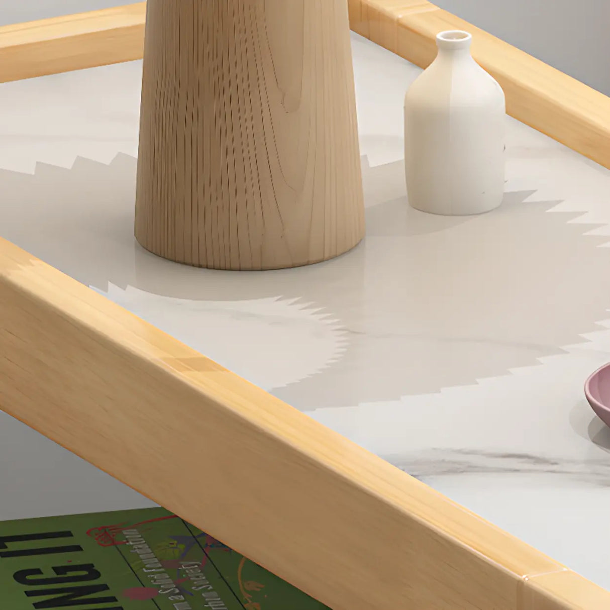 Modern Closed Square 3-Shelf Wood Organizer Bookcase Image - 8