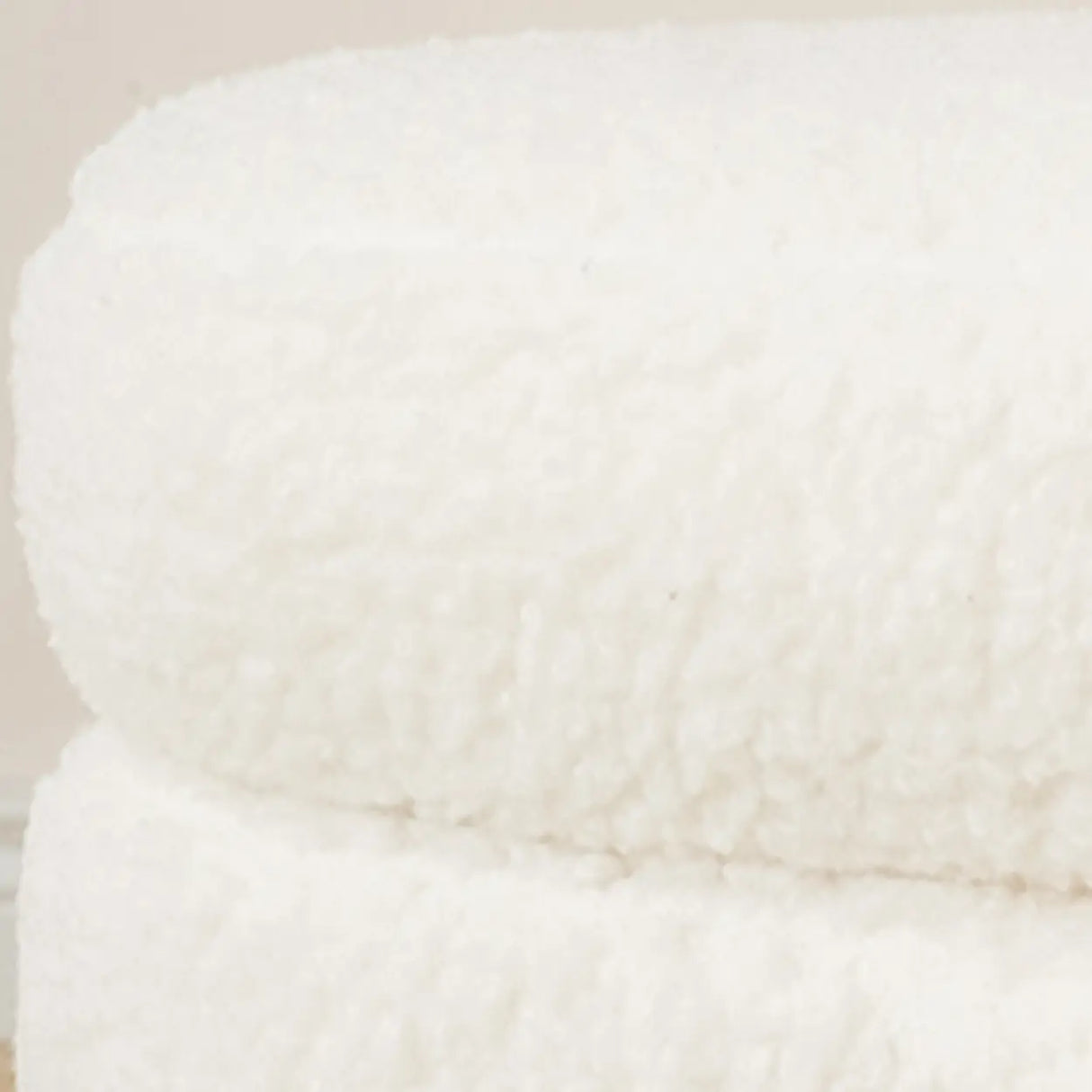 Modern Cloud Shaped Storage Ottoman Bench with Plush Fabric Image - 4