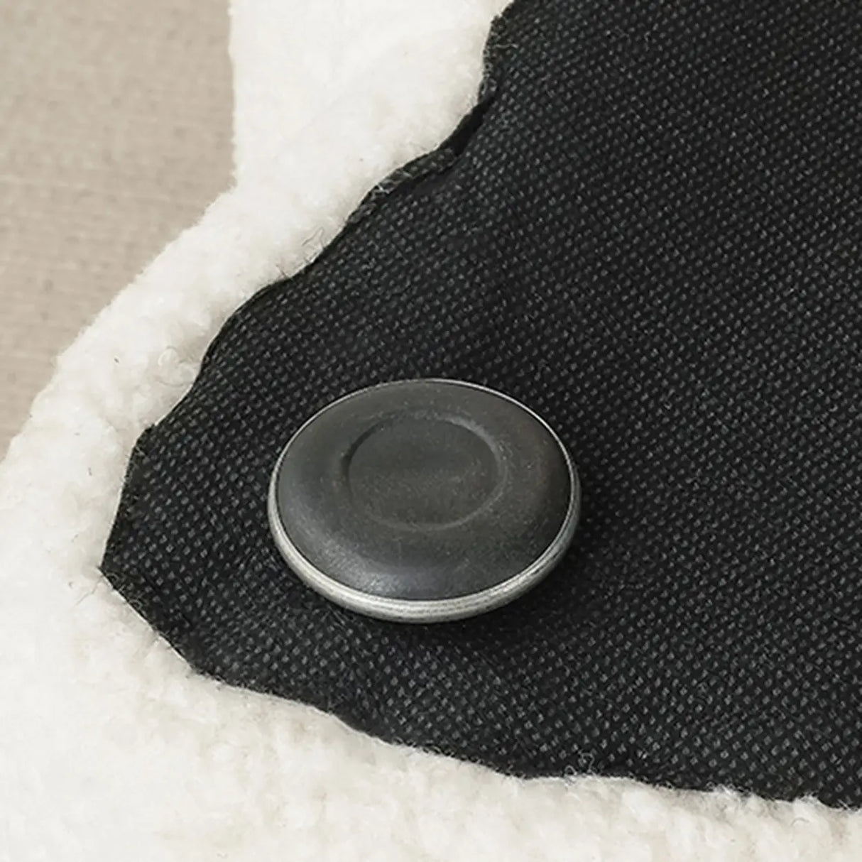 Modern Cloud Shaped Storage Ottoman Bench with Plush Fabric Image - 9