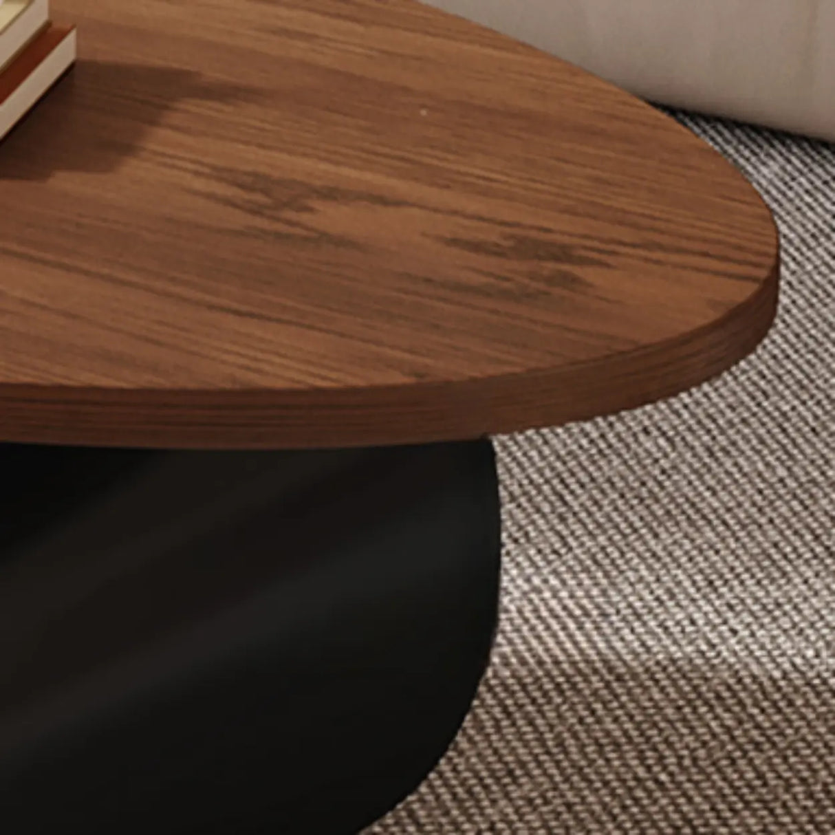 Modern Coffee Table Set with Storage, Wood & Metal Design Image - 8