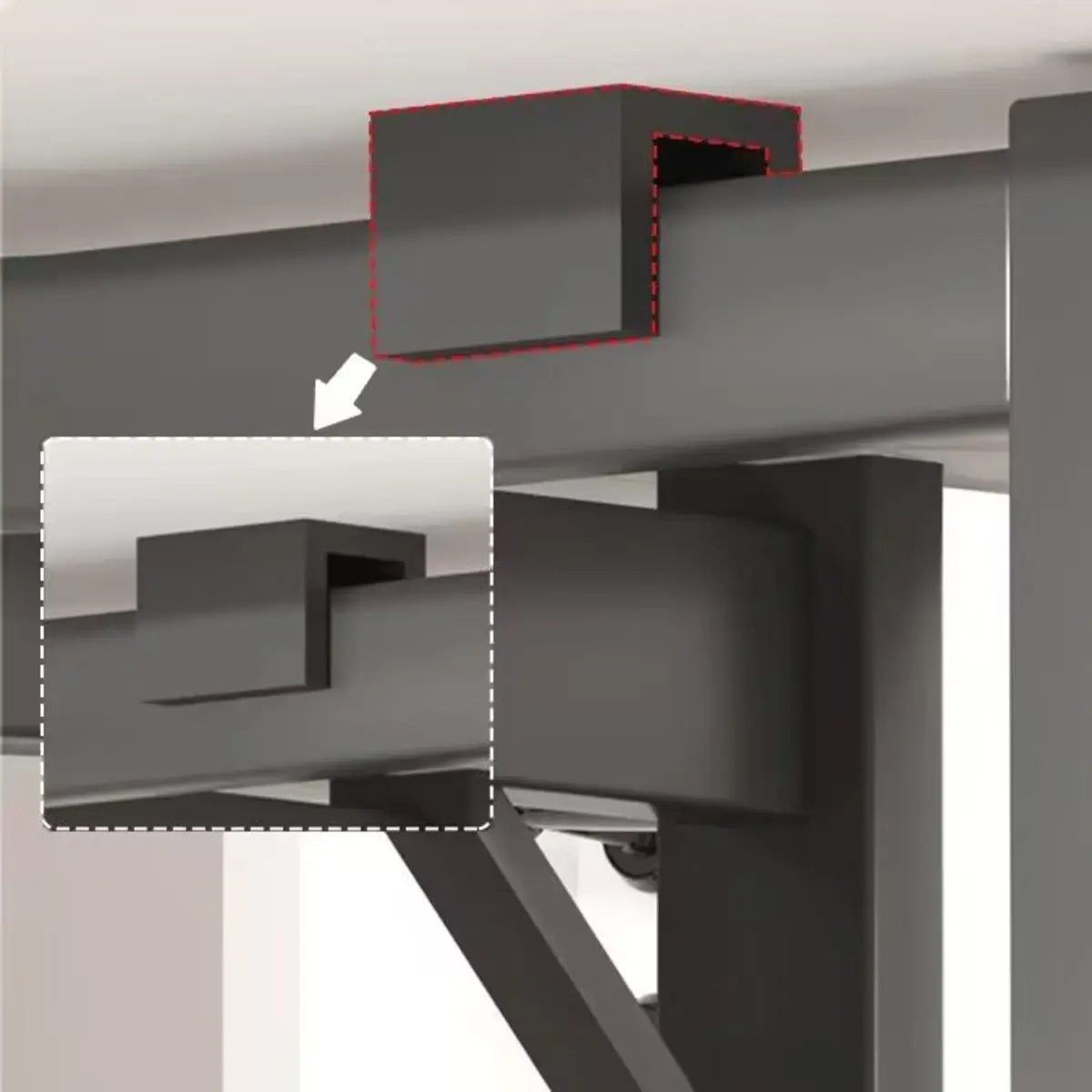 Modern Collapsible Rectangular Wood Marble Dining Table Image - 13