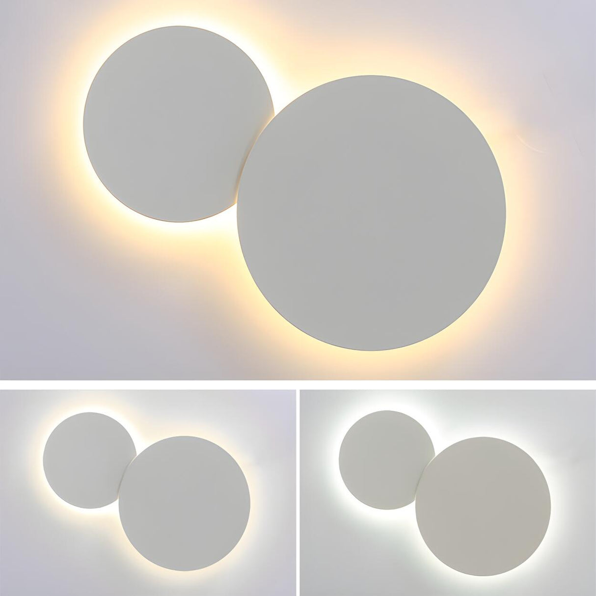 Modern Colorful Circle Metal Bedroom Wall Sconce Image - 15
