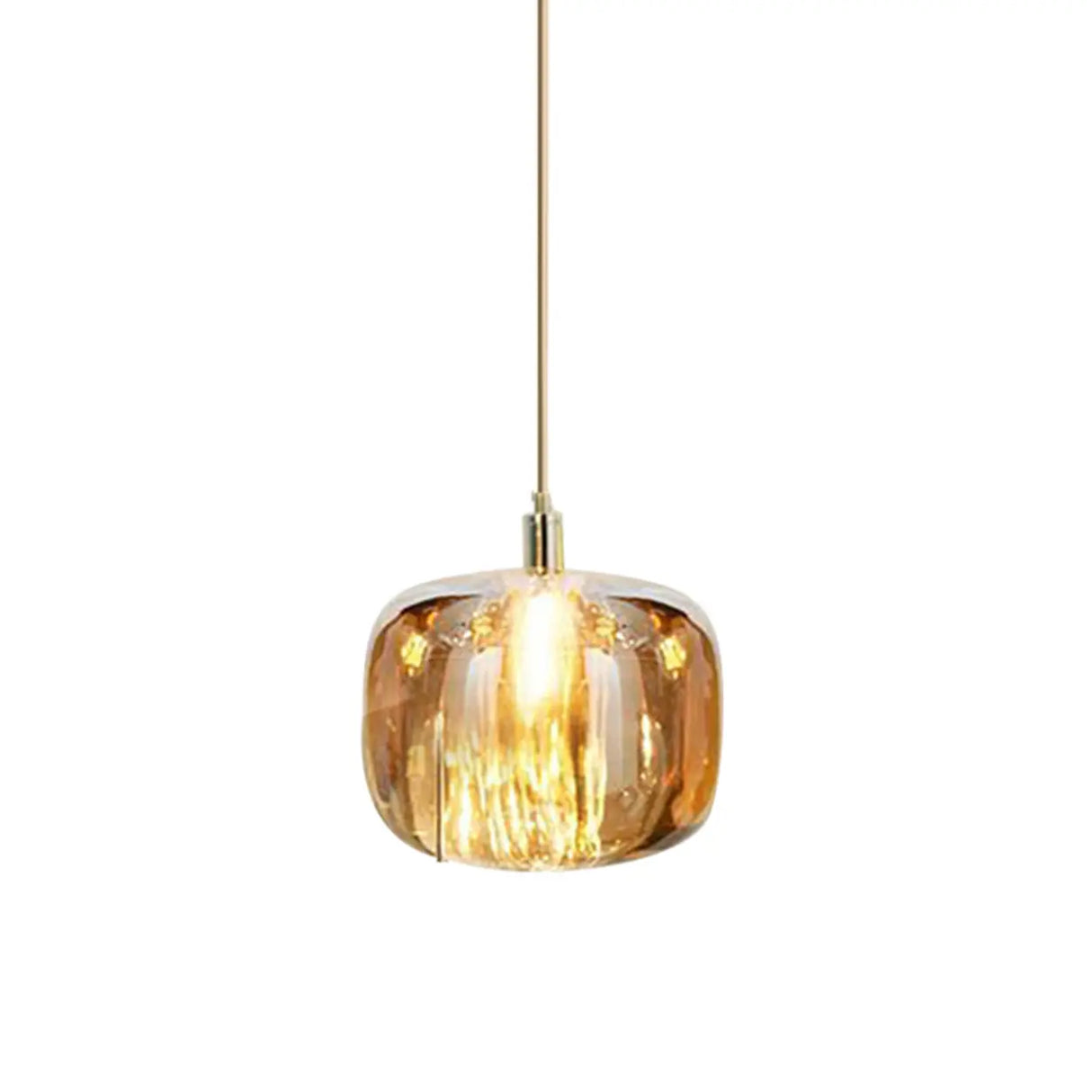Modern Colorful Cube Mirrored Glass Pendant Light Image - 3