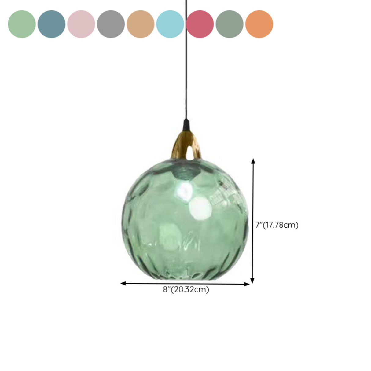 Modern Colorful Glass Globe Ball Cluster Pendant Light