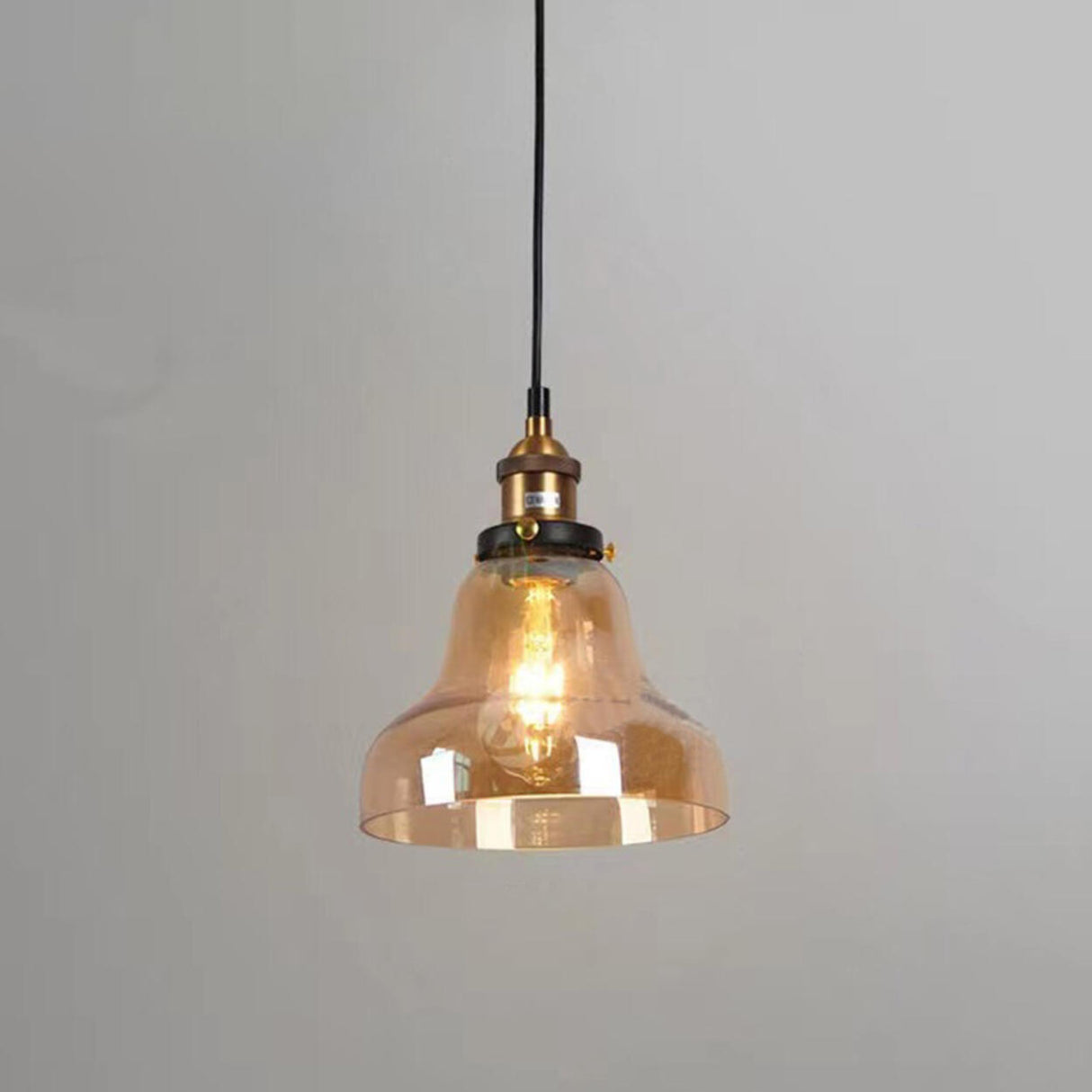 Modern Cone Clear Glass Pendant Lights Adjustable Cord Image - 20
