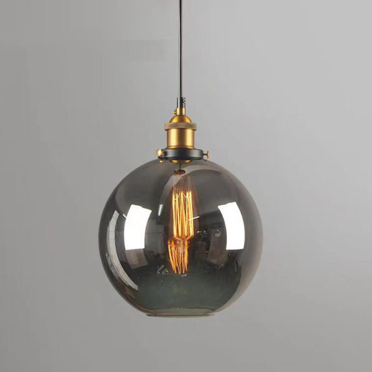 Modern Cone Clear Glass Pendant Lights Adjustable Cord Image - 5