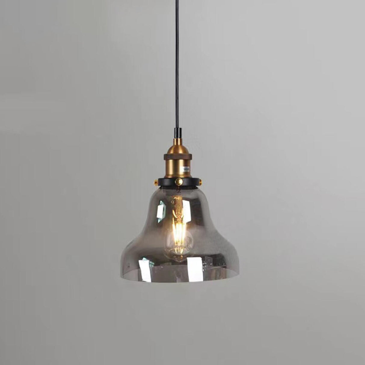Modern Cone Clear Glass Pendant Lights Adjustable Cord Image - 7