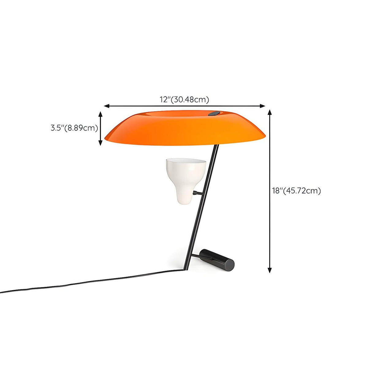 Modern Creative Beach Umbrella Orange LED Table Lamp