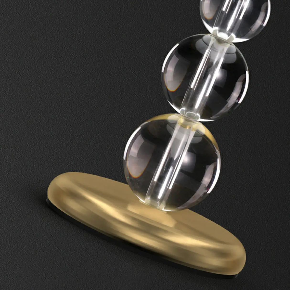 Modern Crystal Ball Base Table Lamp with Rocker Switch Image - 7