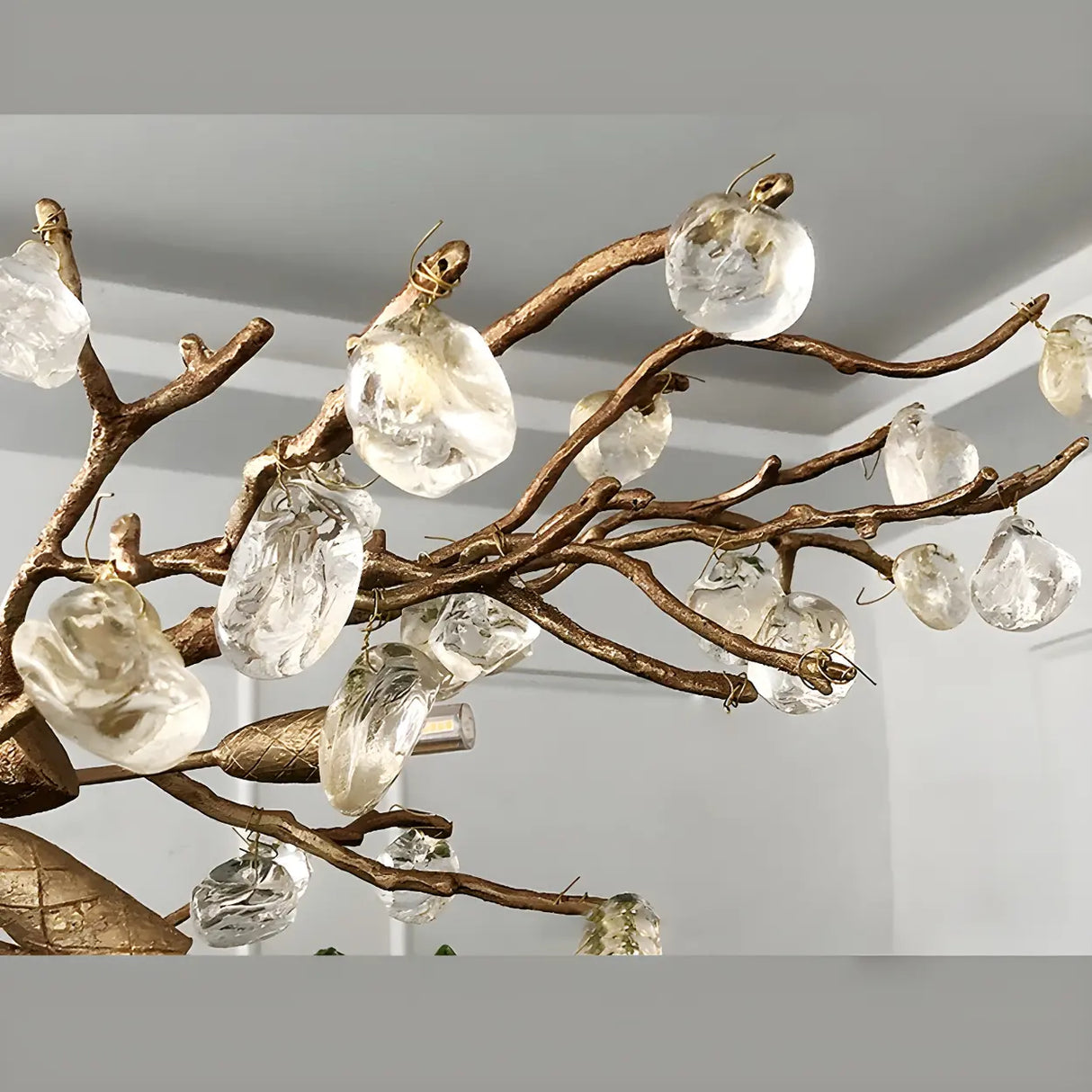 Modern Crystal Branch Chandelier for Dining Room Decor Image - 12