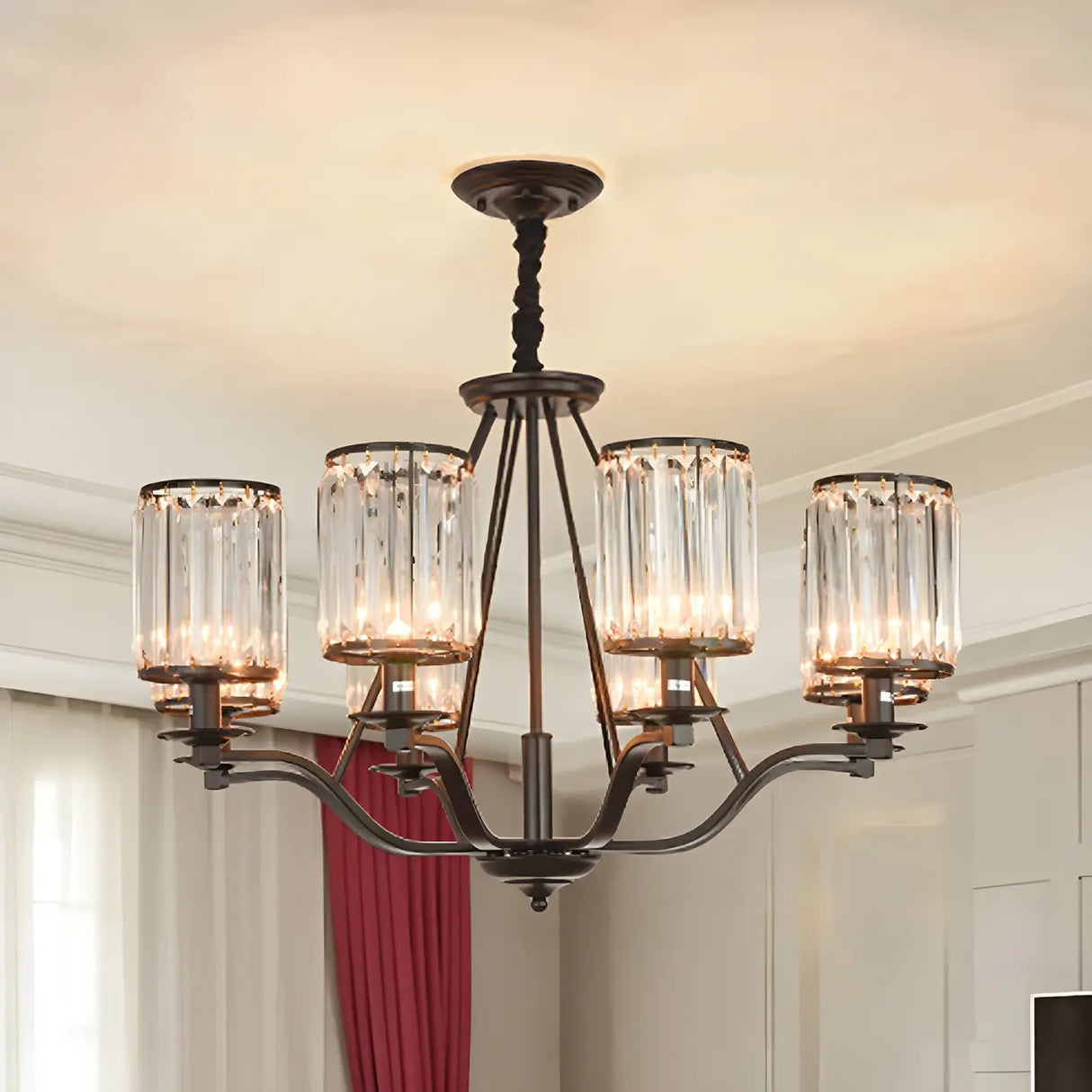 Modern Crystal Glass Chandelier for Dining & Living Room Image - 1