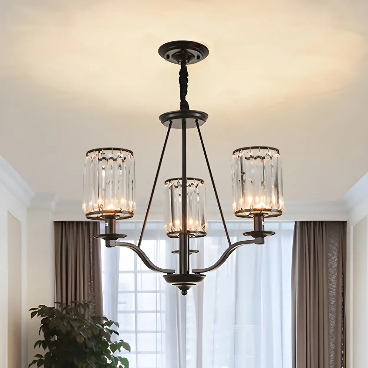 Modern Crystal Glass Chandelier for Dining & Living Room Image - 7
