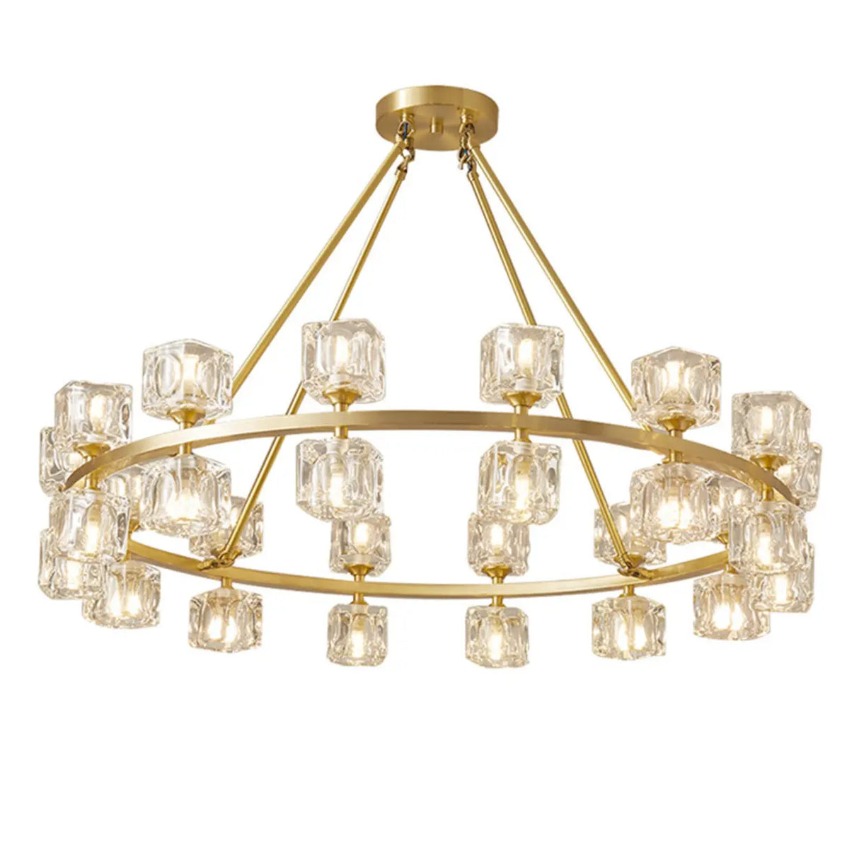 Modern Crystal Glass Pendant Lamp for Living Room Image - 10