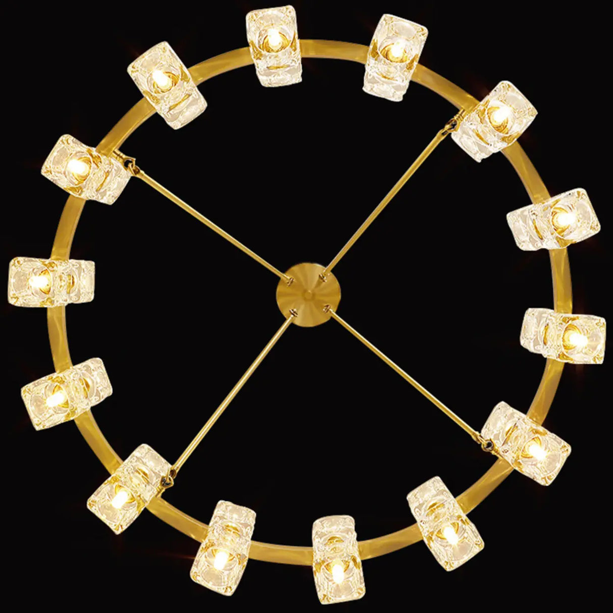 Modern Crystal Glass Pendant Lamp for Living Room Image - 11