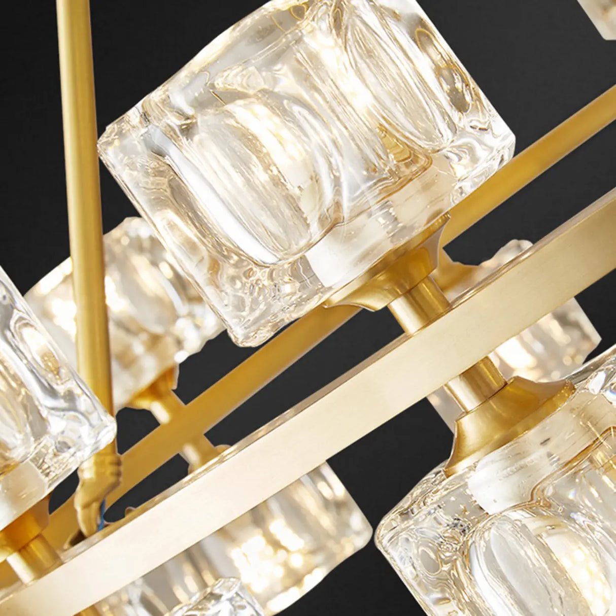 Modern Crystal Glass Pendant Lamp for Living Room Image - 12