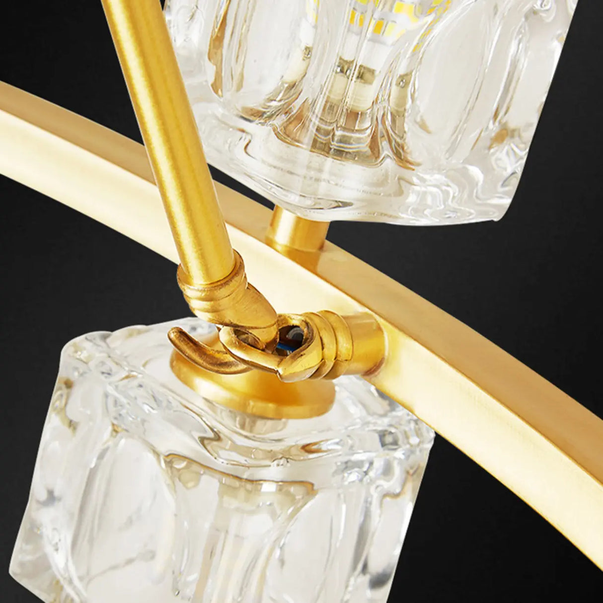 Modern Crystal Glass Pendant Lamp for Living Room Image - 13