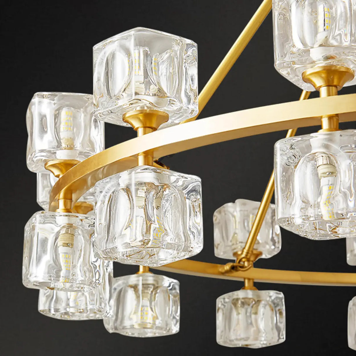 Modern Crystal Glass Pendant Lamp for Living Room Image - 14