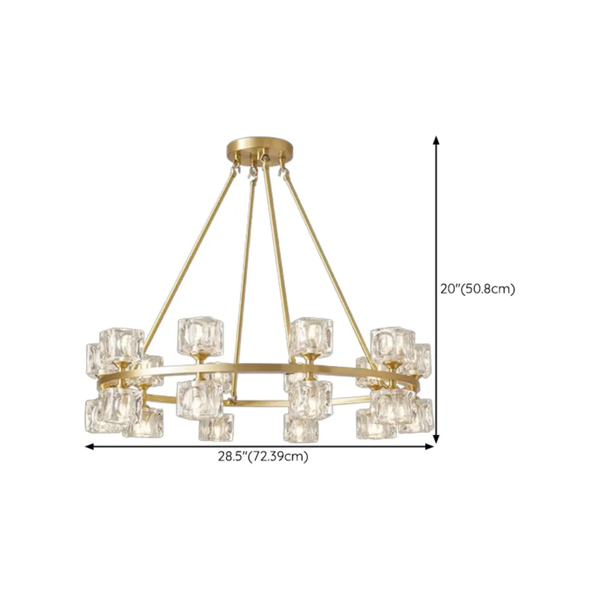 Modern Crystal Glass Pendant Lamp for Living Room Image - 19