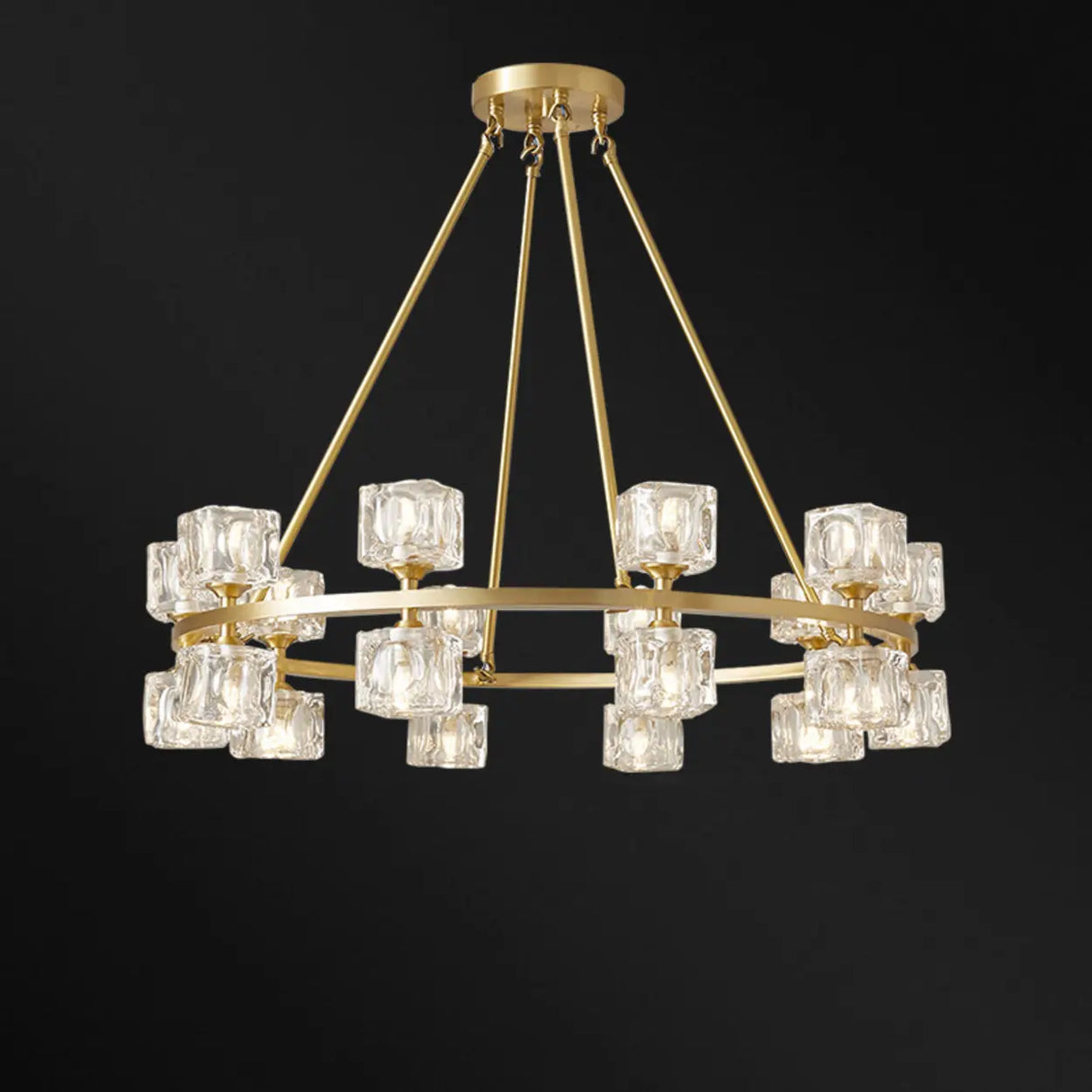 Modern Crystal Glass Pendant Lamp for Living Room Image - 8