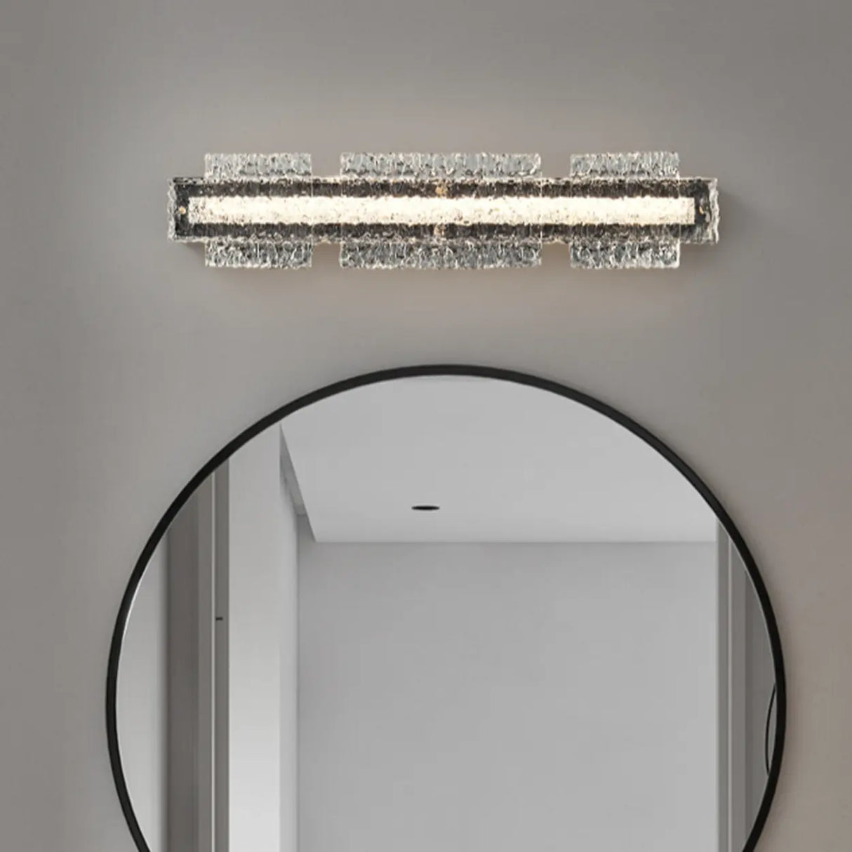 Modern Crystalline LED Vanity Light for Bathroom Décor Image - 6