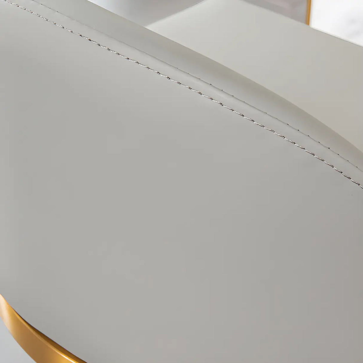 Modern Curved Back Leather Upholstered Bucket Counter Bar Stool Image - 3