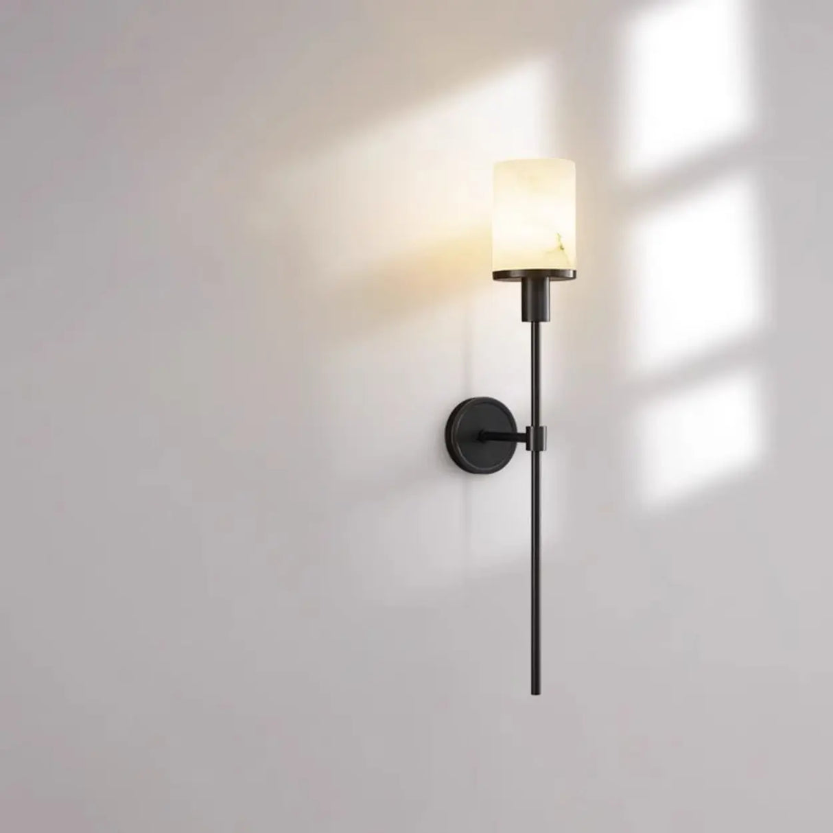 Modern Cylinder Metal LED Wall Sconce Black 5-9 Inch Image - 4