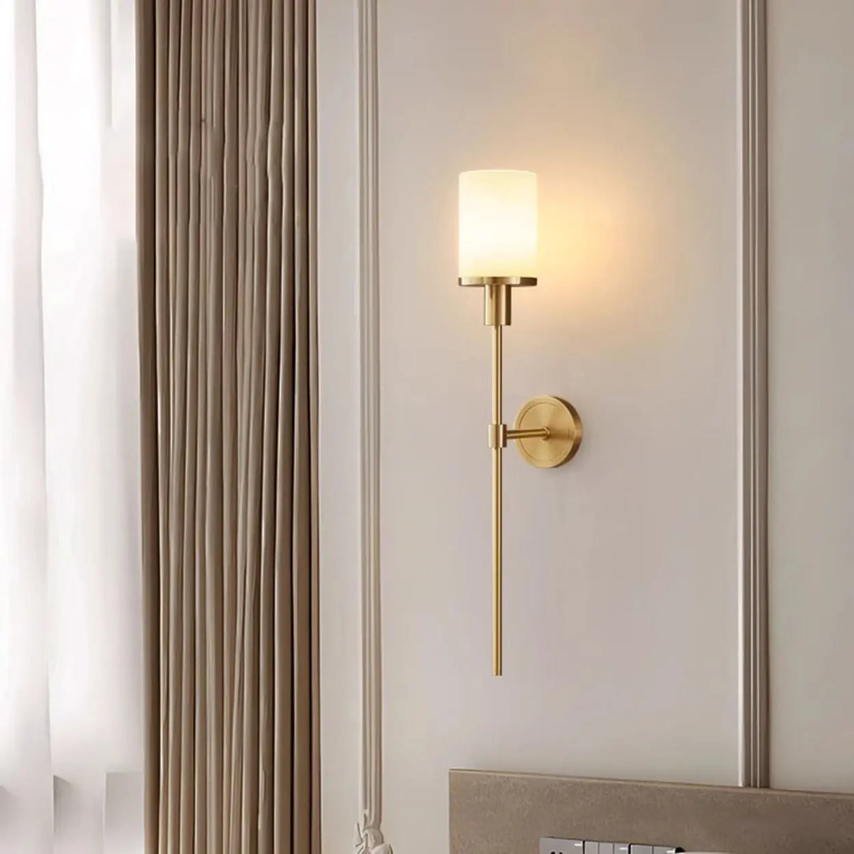 Modern Cylinder Metal LED Wall Sconce Black 5-9 Inch Image - 6