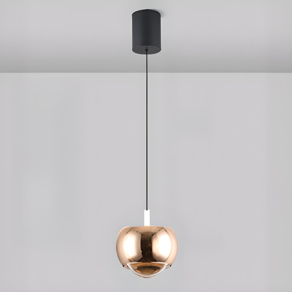 Modern Double Glass Ball Led Pendant Light Adjustable Cord Image - 23