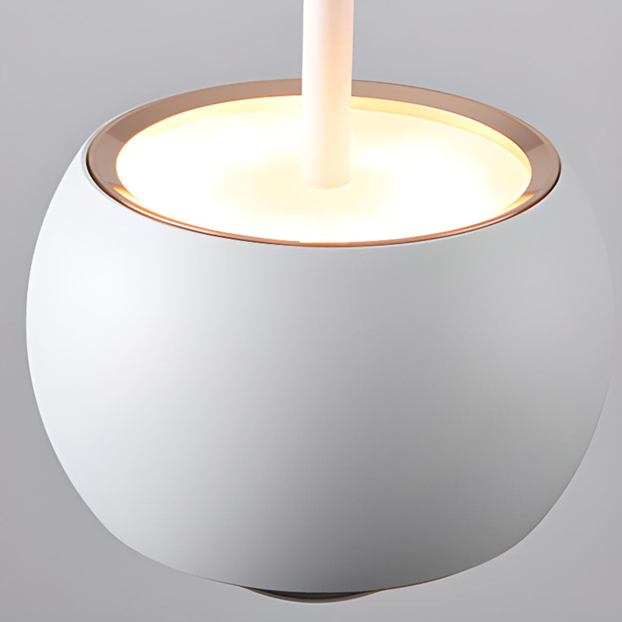 Modern Double Glass Ball Led Pendant Light Adjustable Cord Image - 27