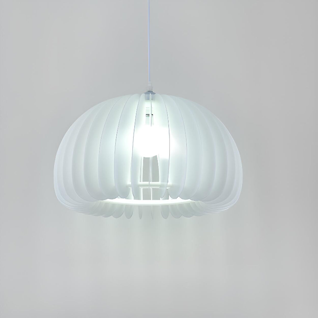 Modern Drum Pendant Lamp Adjustable Height Image - 11