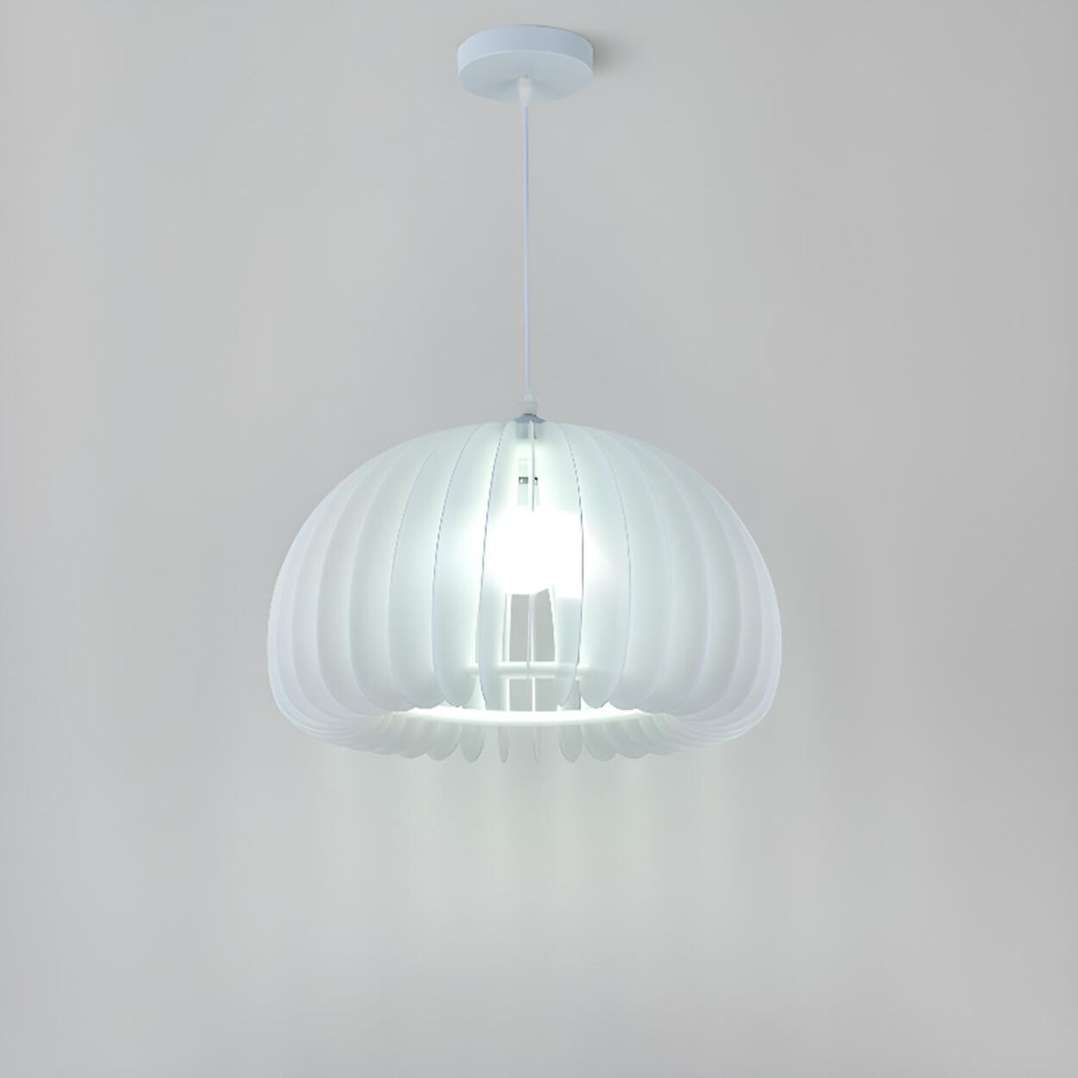 Modern Drum Pendant Lamp Adjustable Height Image - 14