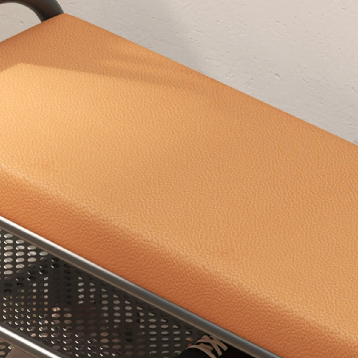Modern Entryway Bench with Coat Rack and Shoe Storage Image - 8