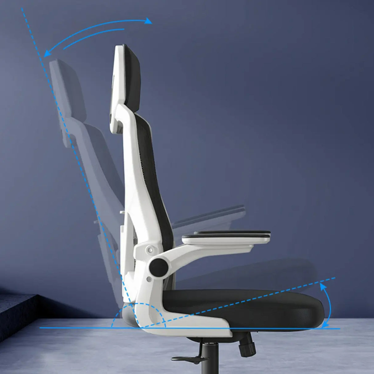 Modern Ergonomic Mesh Adjustable Arms Office Chair Image - 14