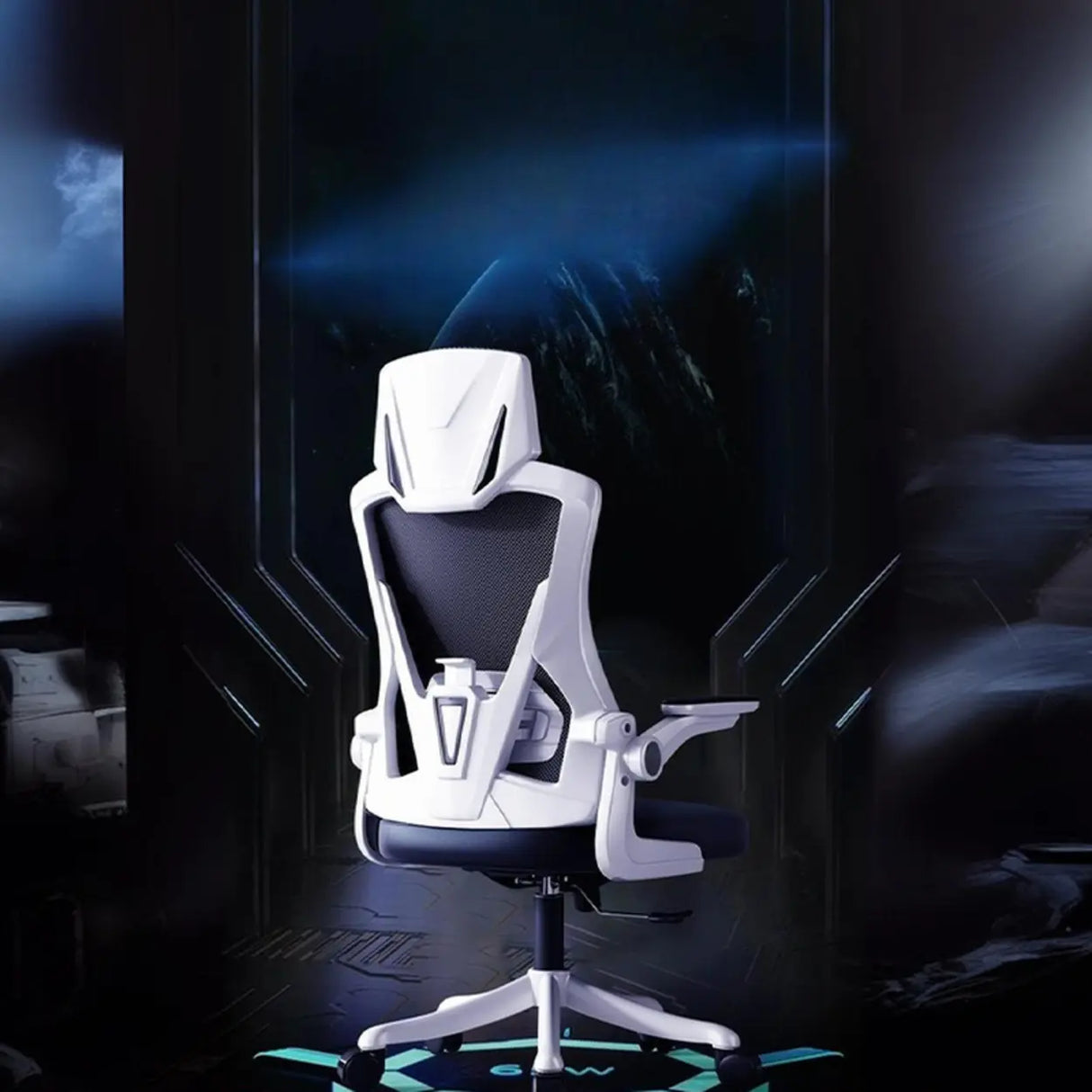 Modern Ergonomic Mesh Adjustable Arms Office Chair Image - 21