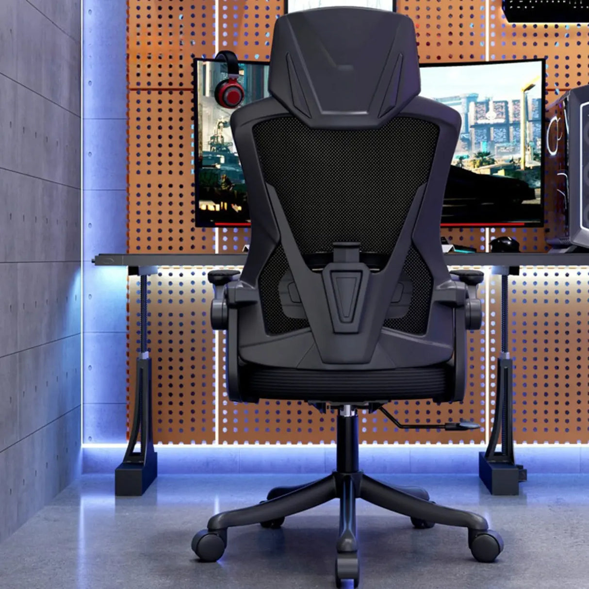 Modern Ergonomic Mesh Adjustable Arms Office Chair Image - 8