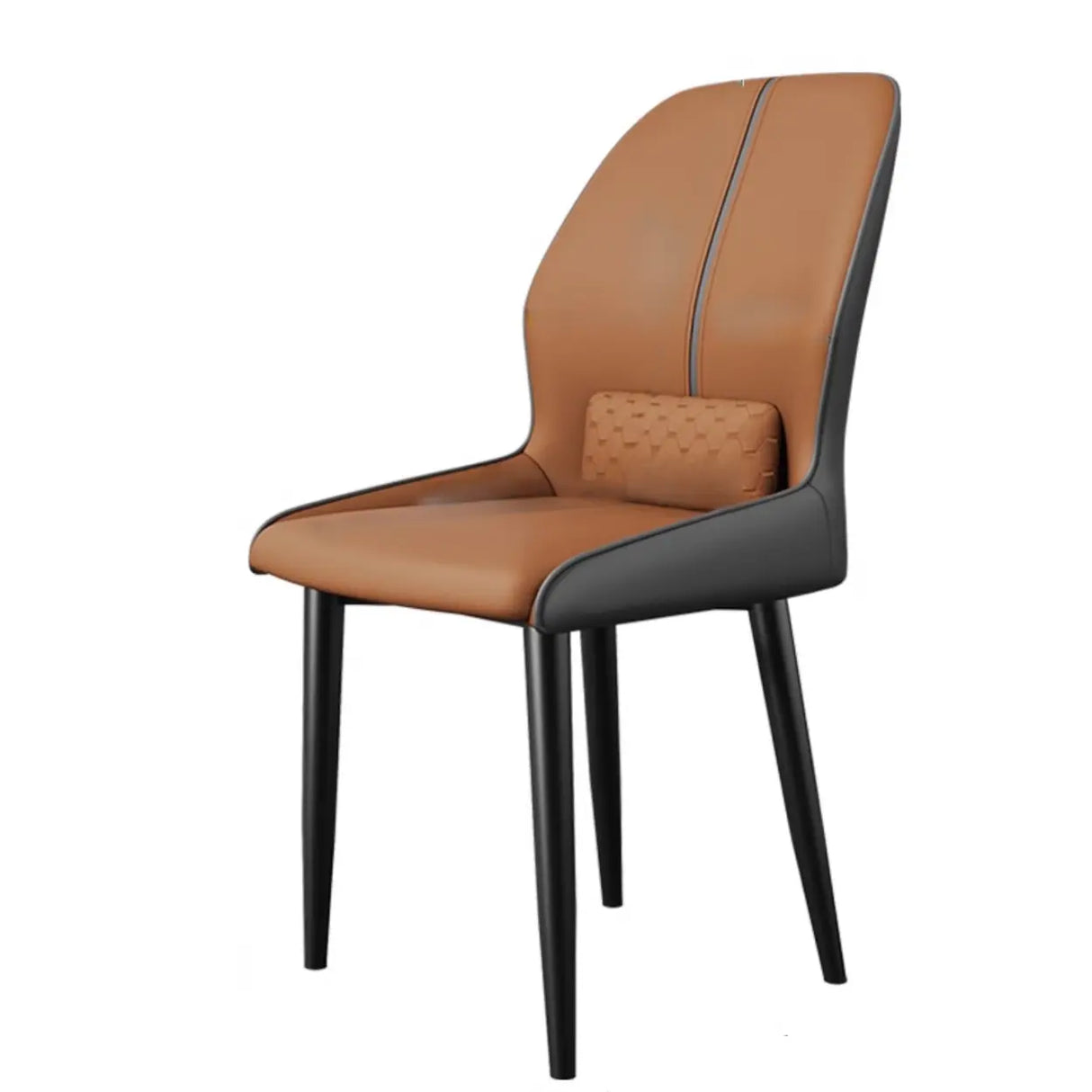 Modern Ergonomic Upholstered Dining Chair with Lumbar Support Image - 4