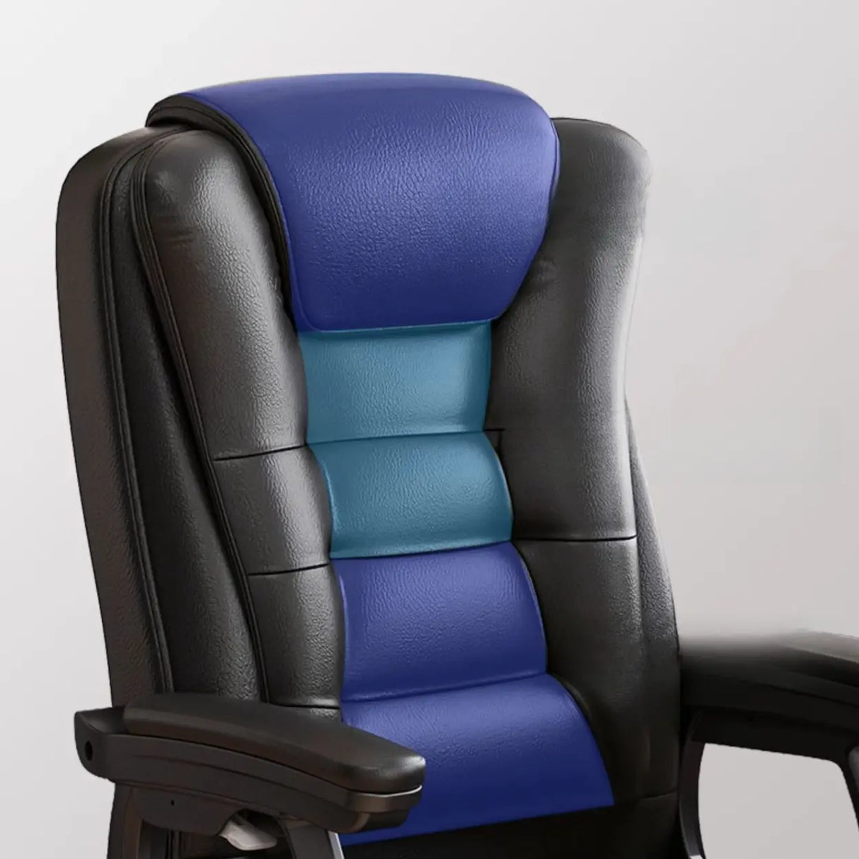 Modern Executive Leather Recliner Office Chair with Footrest Image - 4