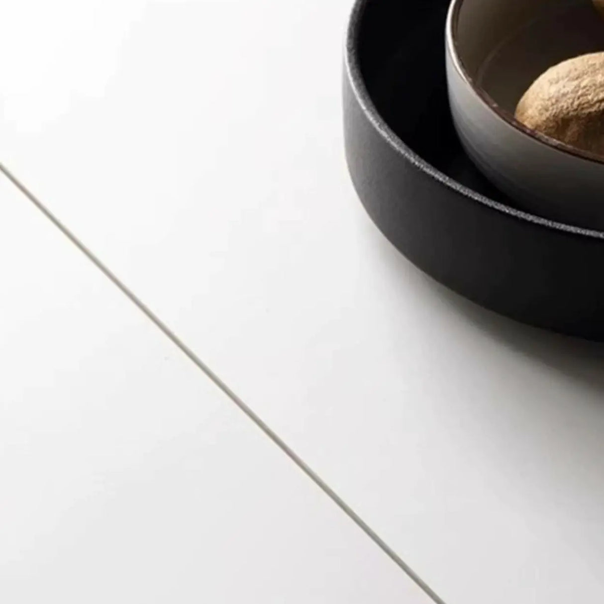 Modern Extendable Rectangular Stone Dining Table White Image - 7