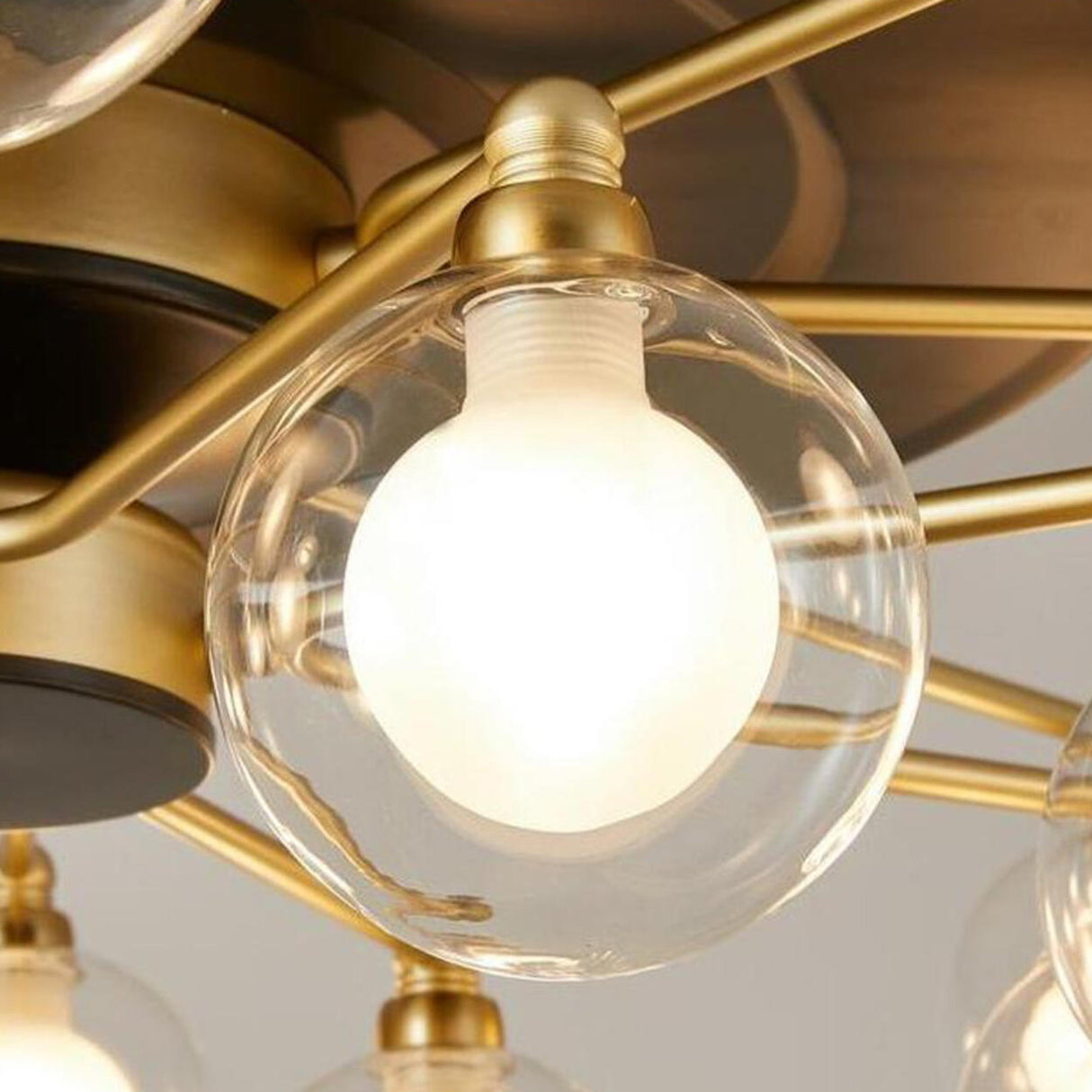 Modern Firefly Chandelier Fan with Multiple Lights Image - 9