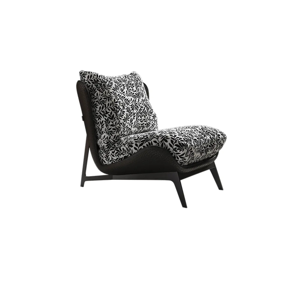 Modern Flannel Reclining Accent Chair with Removable Cushions Image - 7