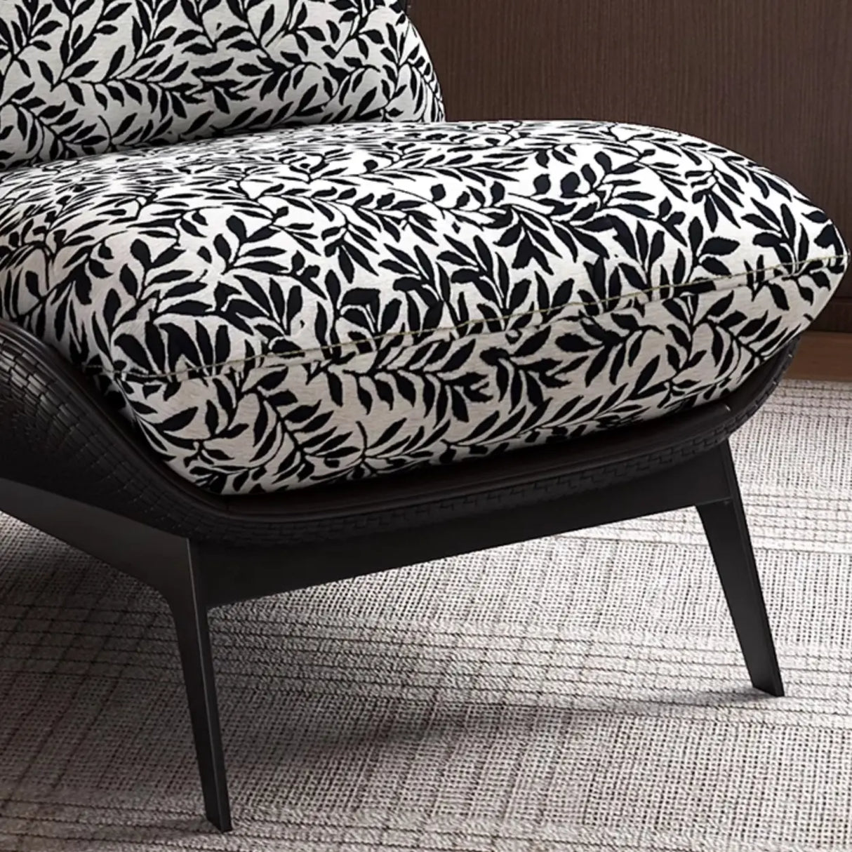 Modern Flannel Reclining Accent Chair with Removable Cushions Image - 8