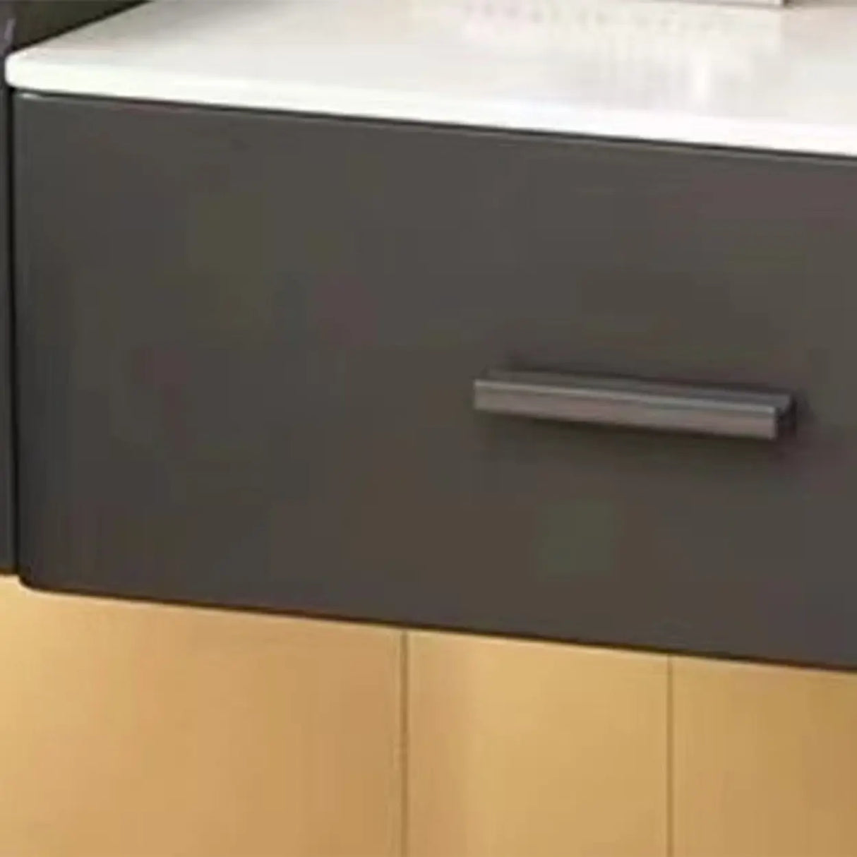 Modern Floating Clear Acrylic Leg Nightstand with Drawer Image - 7