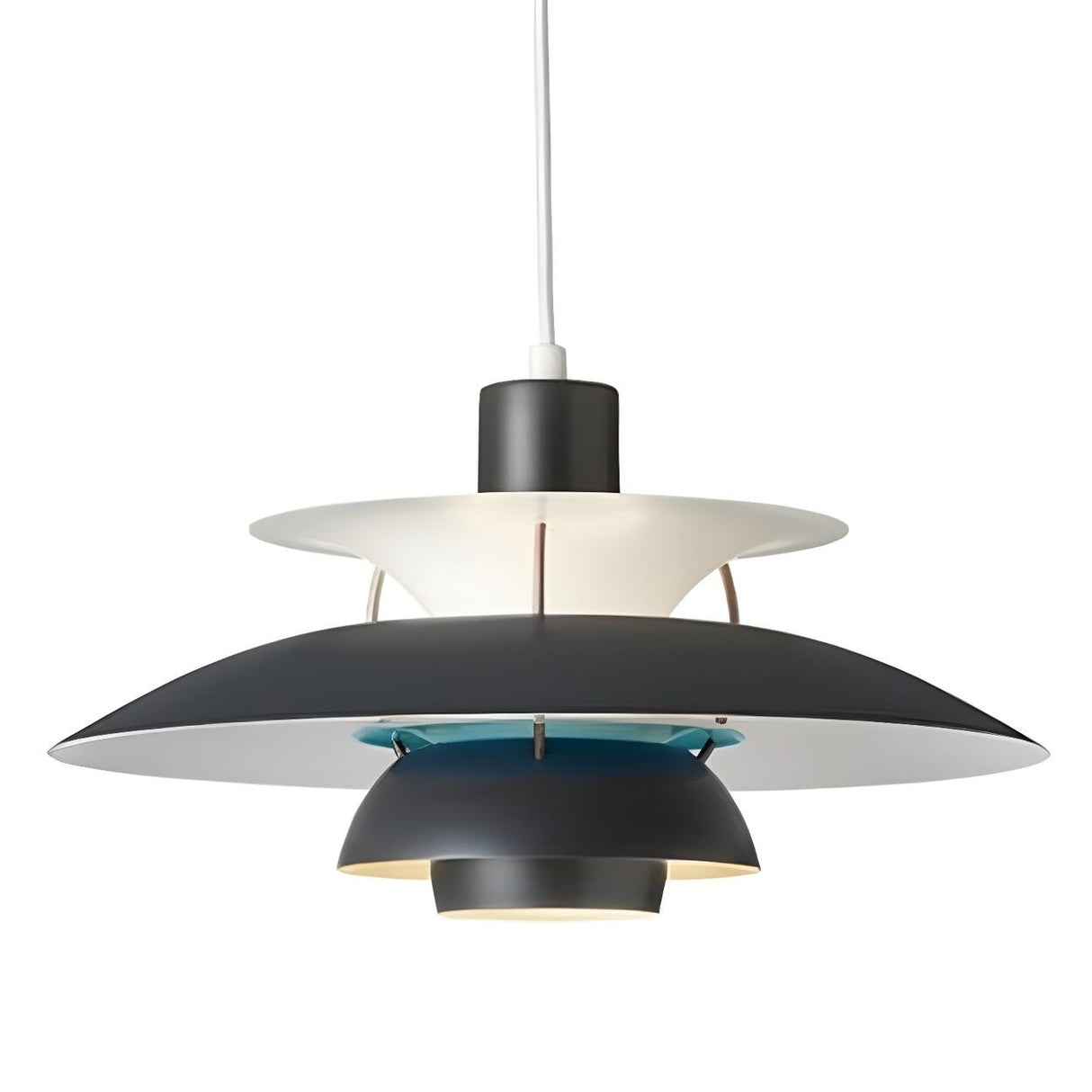 Modern Flying Saucer Layered Living Room Pendant Light Image - 2