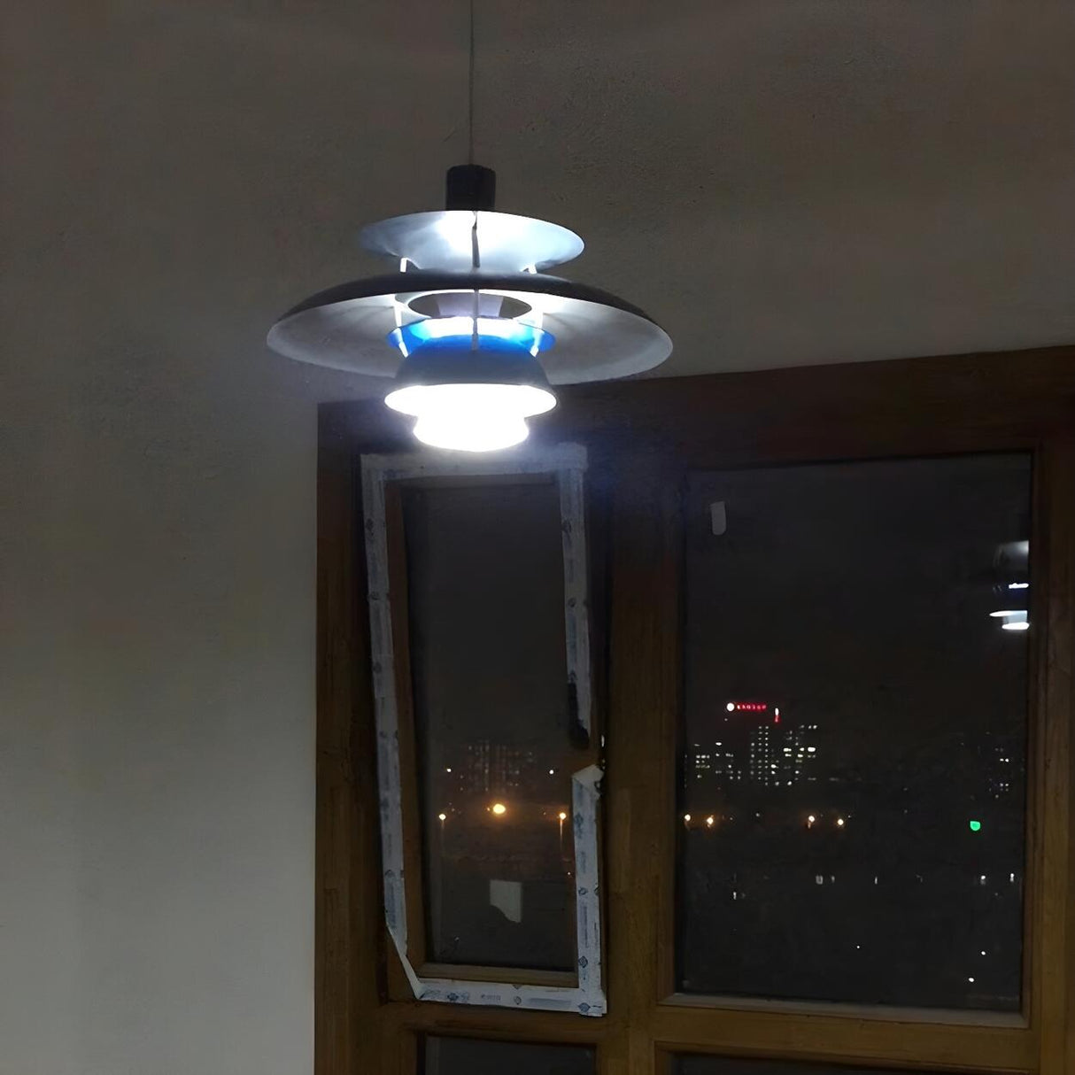 Modern Flying Saucer Layered Living Room Pendant Light Image - 22