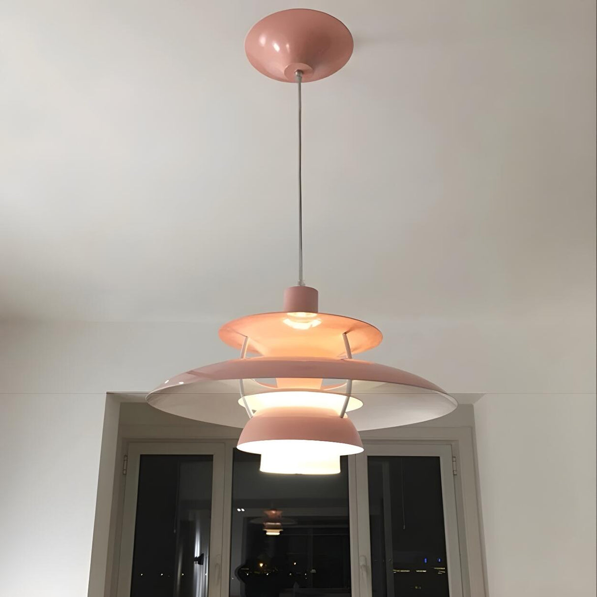 Modern Flying Saucer Layered Living Room Pendant Light Image - 27